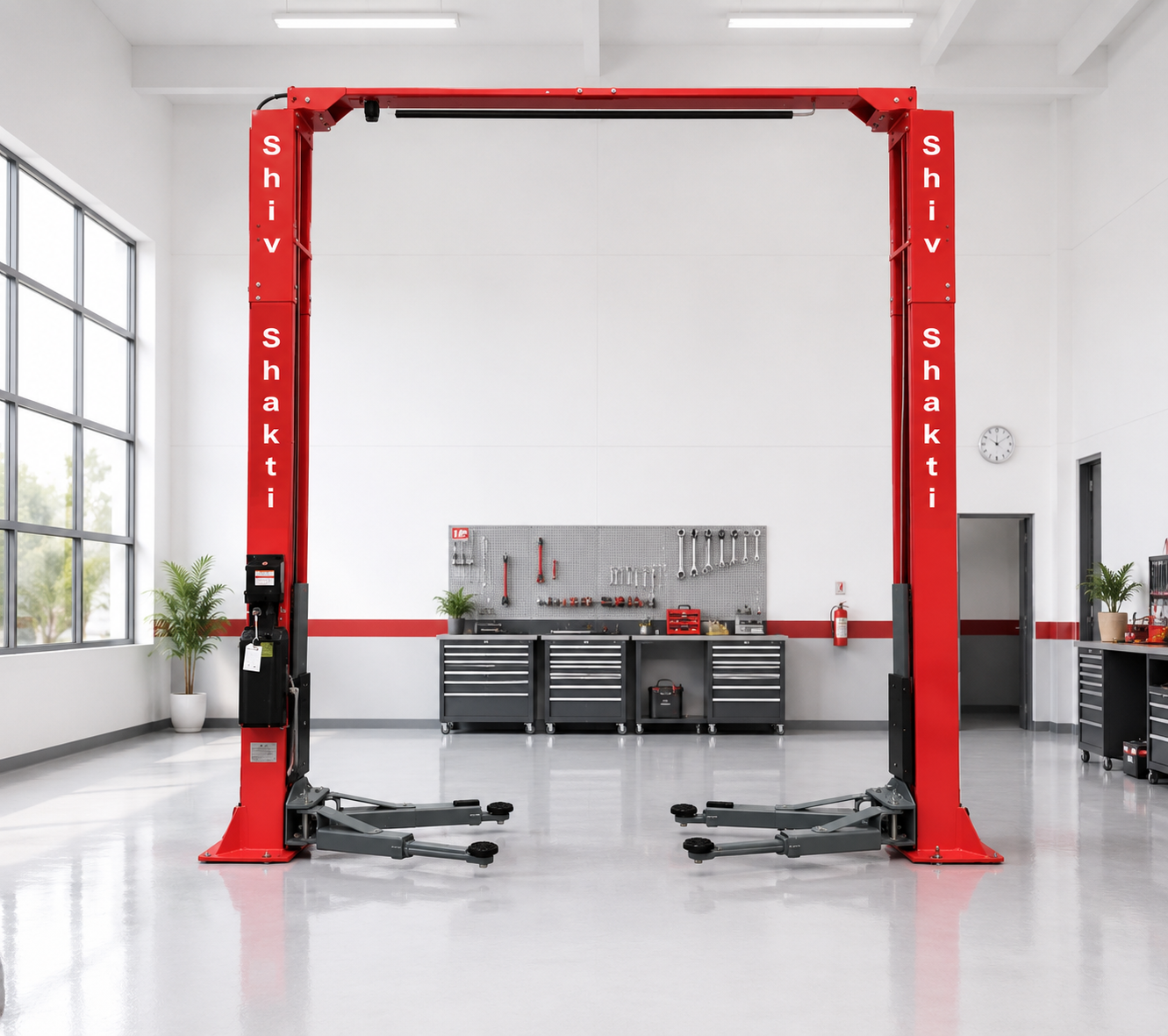 Shiv Shakti Clear Floor Two Post Car Lift