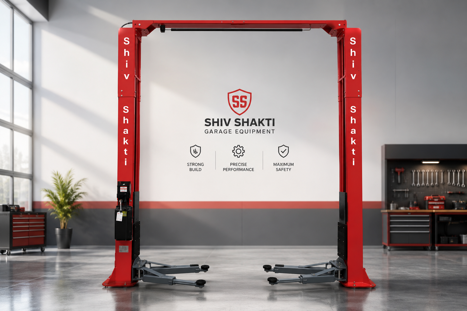 Shiv Shakti Clear Floor Two Post Car Lift